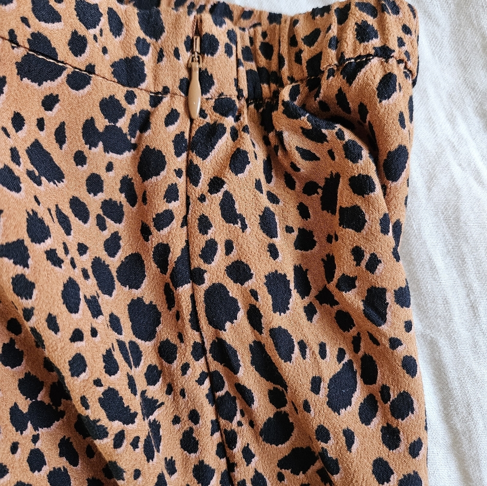 Gap Leopard Print Asymmetrical Hem Midi Skirt - image 6